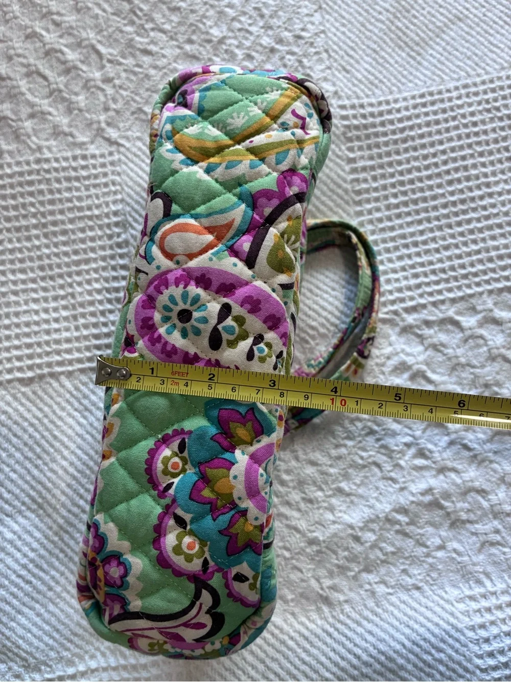 Vera Bradley Mandy Tote Shoulder Bag Purse Tutti Frutti Green Pink Paisley USA